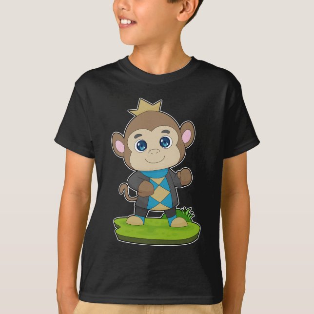 Monkey Prince Krona T Shirt (Framsida)
