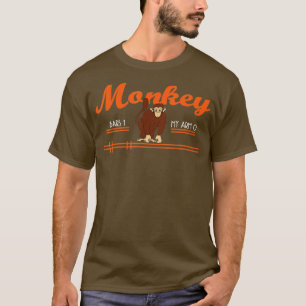 Monkey Pub 0 My Arm 1 Monkey-gåvor T Shirt