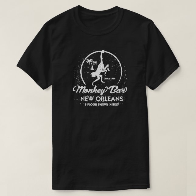 Monkey Pub New Orleans T Shirt (Design framsida)
