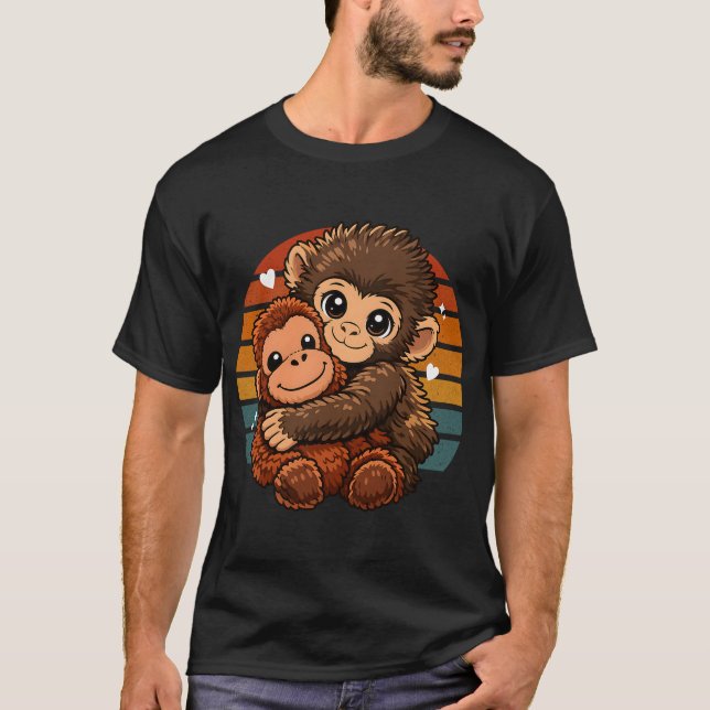 Monkey Punch Big Love Baby Art T Shirt (Framsida)