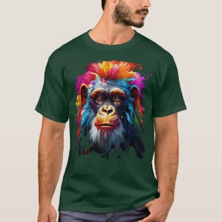 Monkey Rainbow T Shirt