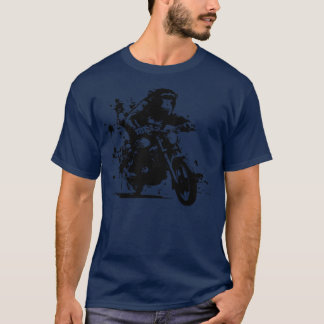 Monkey rider på motorcykeln t shirt