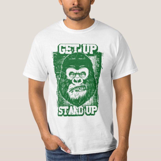Monkey röker T-Shirt (Framsida)