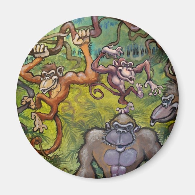 Monkey-Roligt Magnet (Framsidan)