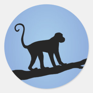 Monkey Runt Klistermärke