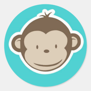 Monkey Runt Klistermärke