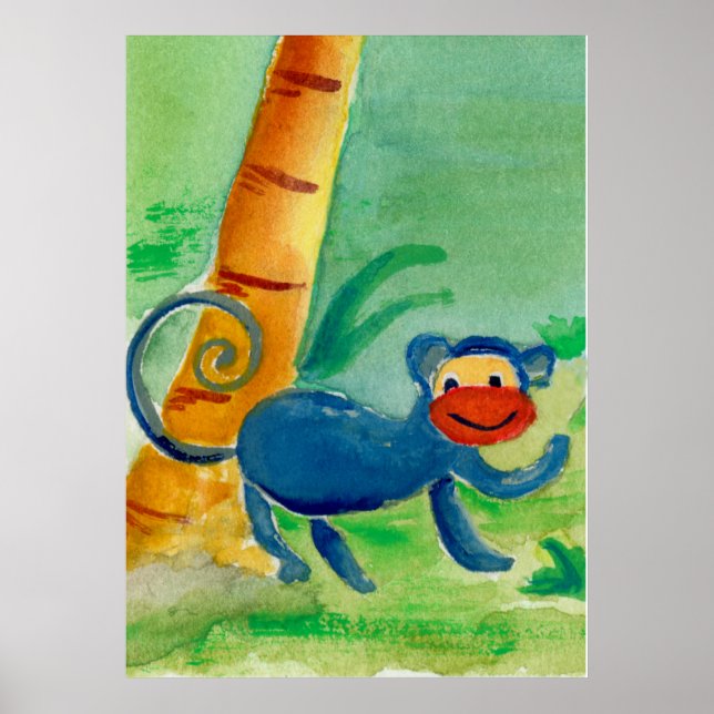 Monkey Safari Friend Poster (Framsidan)