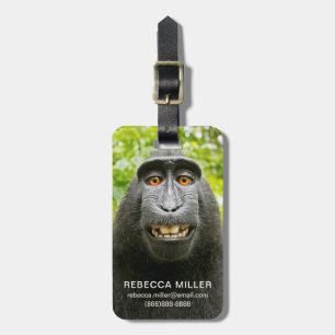 Monkey Selfie Bagagebricka