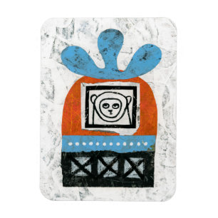 Monkey ser alla kylmagneter magnet
