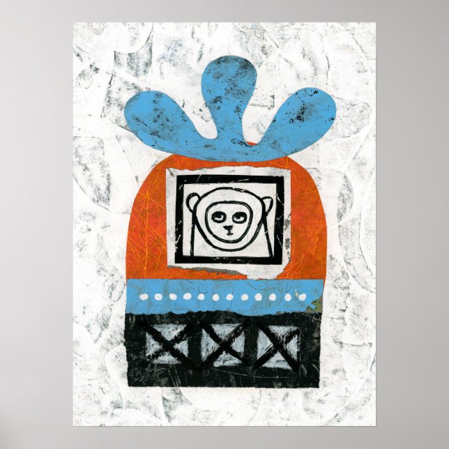 Monkey ser alla Poster väggkonst (Framsidan)