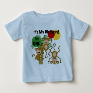Monkey Shine 1:a Birthday Tshirts and Gifts