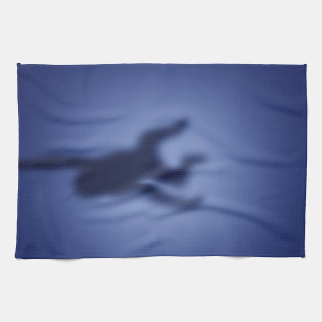 Monkey silhouette kökshandduk (Horisontell)