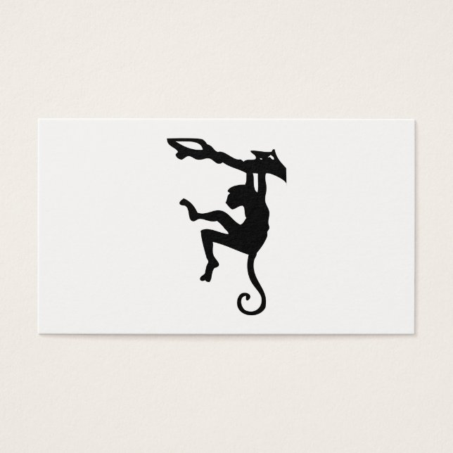 Monkey Silhouette Visitkort (Framsidan)