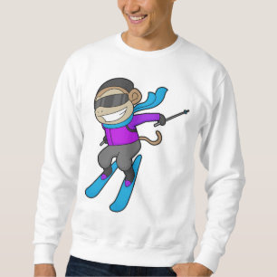 Monkey Skier Ski Lång Ärmad Tröja