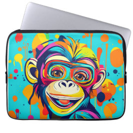 Monkey Smiling Laptop Fodral