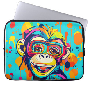 Monkey Smiling Laptop Fodral