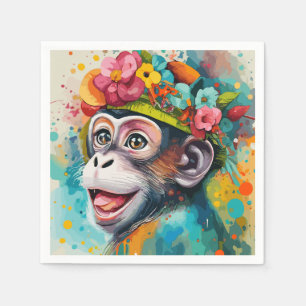 Monkey Smiling Pappersservett