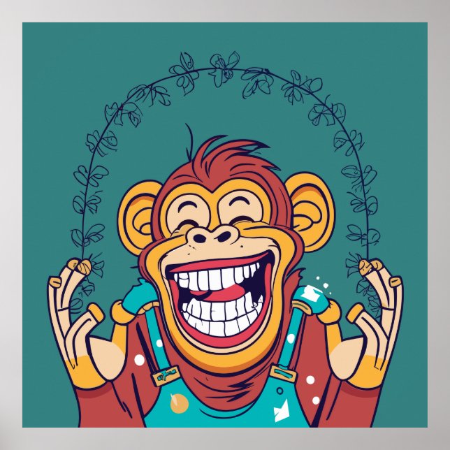 Monkey Smiling Poster (Framsidan)