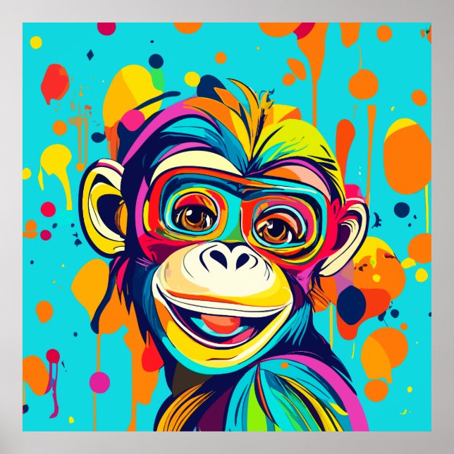 Monkey Smiling Poster (Framsidan)