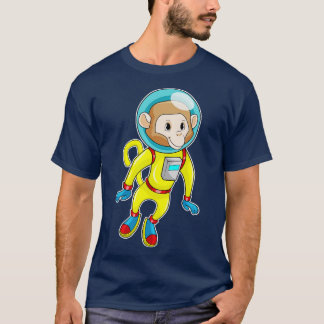 Monkey som Astronaut T Shirt