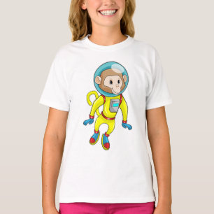 Monkey som Astronaut T Shirt