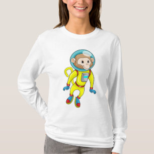 Monkey som Astronaut T Shirt