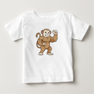 Monkey som Bodybyggder i Bodybuilding T Shirt