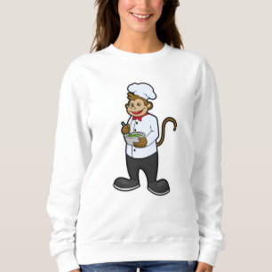 Monkey som Cook med Bowl T Shirt