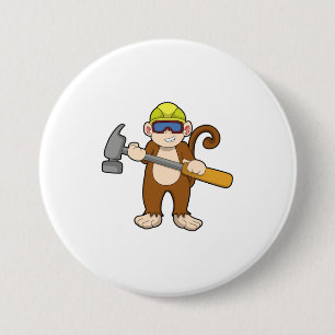 Monkey som Crateur med Hammer Knapp