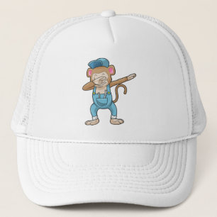 Monkey som Mechanic vid Hip hop Dance Dab Keps