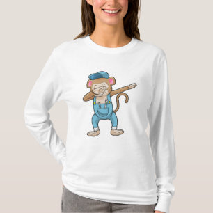 Monkey som Mechanic vid Hip hop Dance Dab T Shirt