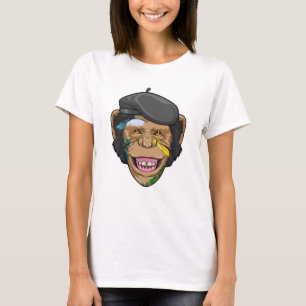 Monkey som Painter T Shirt