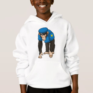 Monkey som polis med enhetlig utformning t shirt