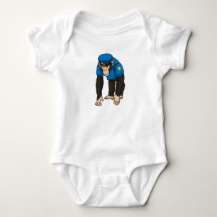 Monkey som polis med enhetlig utformning t shirt