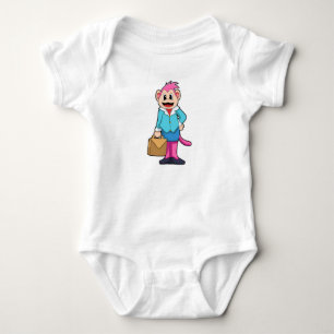 Monkey som sekreterare vid Bag T Shirt