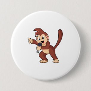 Monkey som Singer med Microphone.PNG Knapp