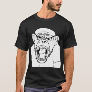 Monkey soyjak rasa ansikte t shirt