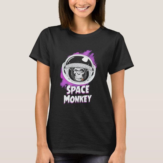 Monkey Space-apa T Shirt (Framsida)