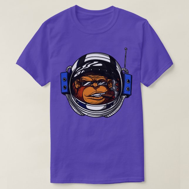 Monkey Space Astronaut T Shirt (Design framsida)