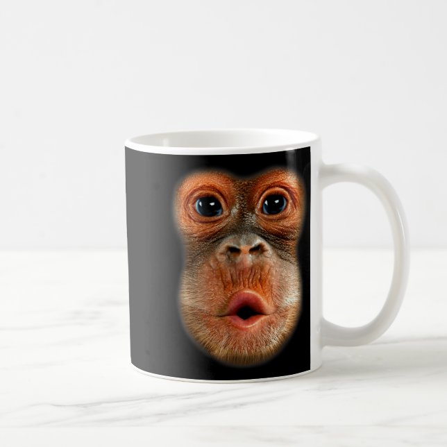 Monkey Stomach Funny Meme Cool Viral Video  Kaffemugg (Höger)