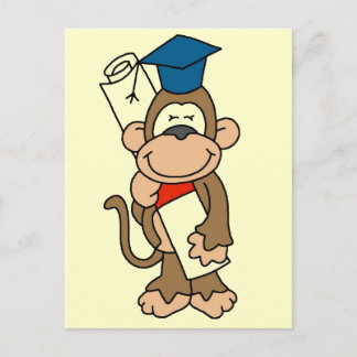 Monkey Student Tshirts och presenter Meddelande Vykort