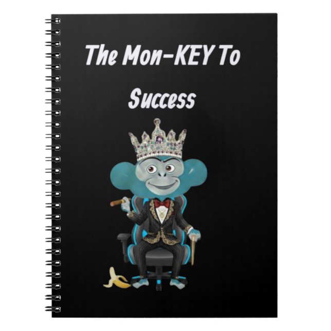 Monkey success quote anteckningsbok (Framsidan)