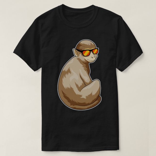 Monkey Sunglass T Shirt (Design framsida)