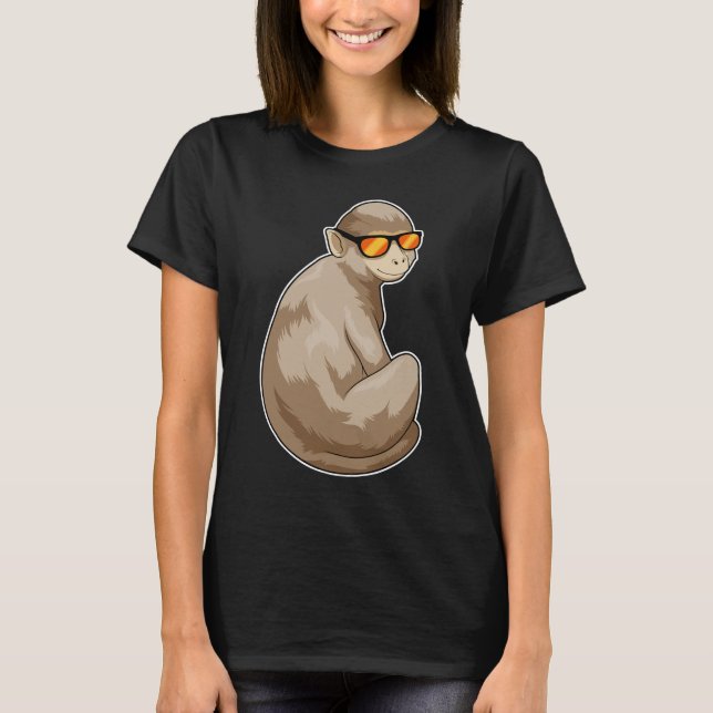 Monkey Sunglass T Shirt (Framsida)
