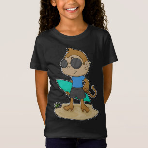 Monkey Surfer Surfboard T Shirt