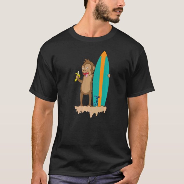 Monkey surfs t shirt (Framsida)