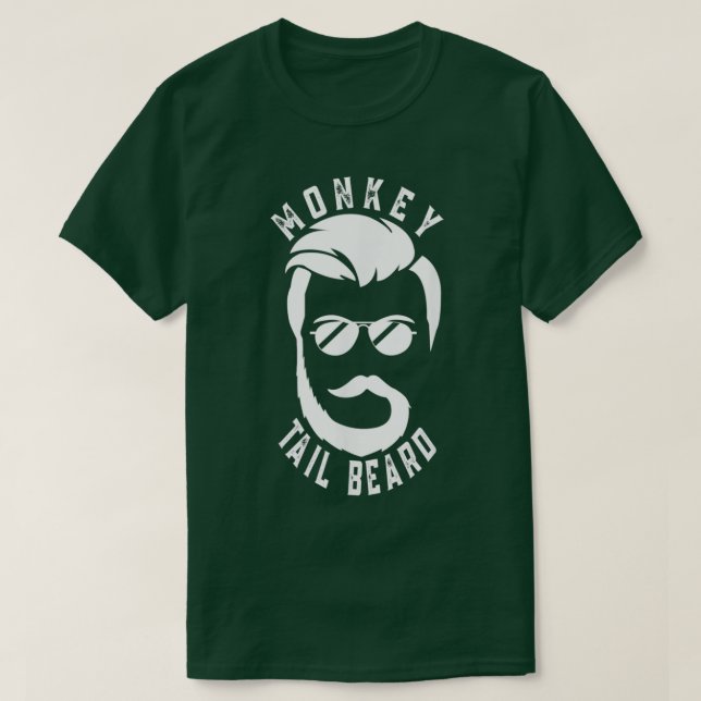 Monkey Svan Beard Monkey Svan Beard Funny Beard Be T Shirt (Design framsida)