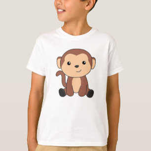 Monkey Sweet Animals in the Jungle Funny Monkey T Shirt