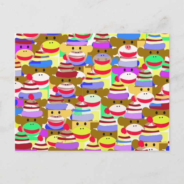 Monkey Tapet. Vykort (Framsida)