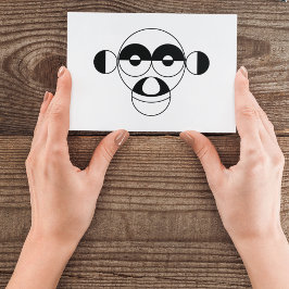 Monkey-tecken Post-it Block